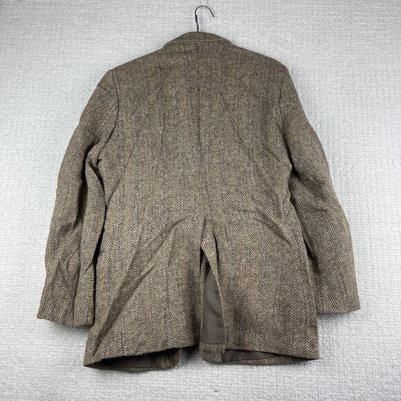 Vintage Harris Tweed England made Blazer Mens 40R Sport Coat Suit Jacket Wool - Picture 16 of 16